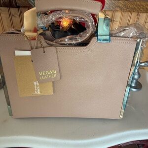Miztique beautiful handbag. Vegan leather.. Brand new.